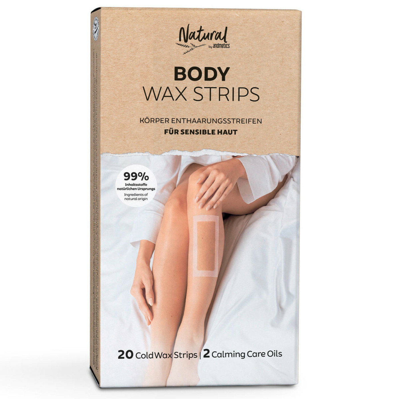 Andmetics BODY Wax Strips 20Stück